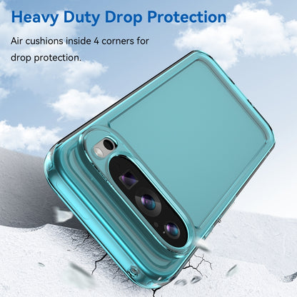 For Google Pixel 9 Candy Series TPU Phone Case(Transparent Blue) - Google Cases by buy2fix | Online Shopping UK | buy2fix