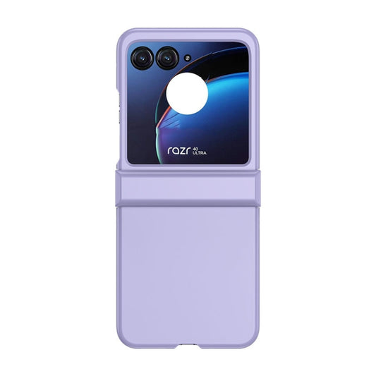 For Motorola Razr 40 Ultra / Razr 2023 3 in 1 Skin Feel PC Phone Case(Sakura Purple) - Motorola Cases by buy2fix | Online Shopping UK | buy2fix