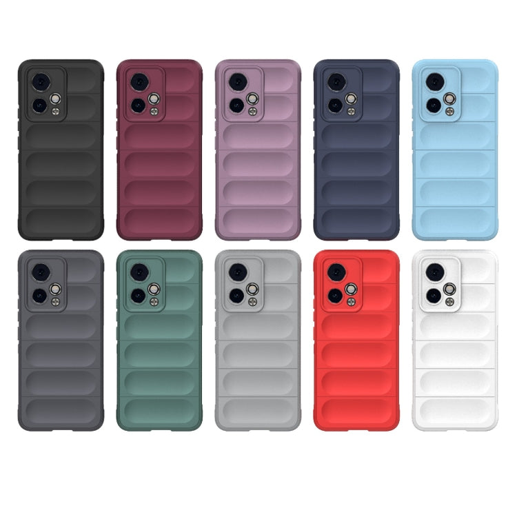 For Honor 90 GT 5G Magic Shield TPU + Flannel Phone Case(Grey) - Honor Cases by buy2fix | Online Shopping UK | buy2fix