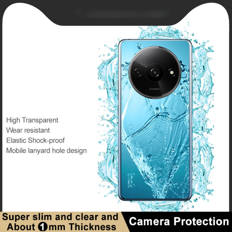 For Xiaomi Redmi A3 4G imak UX-5 Series Transparent Shockproof TPU Protective Case(Transparent) - Xiaomi Cases by imak | Online Shopping UK | buy2fix