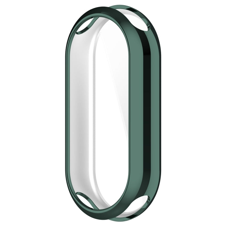 For Xiaomi Mi Band 8 Full Coverage TPU Electroplating Watch Protective Case(Green) - Watch Cases by buy2fix | Online Shopping UK | buy2fix