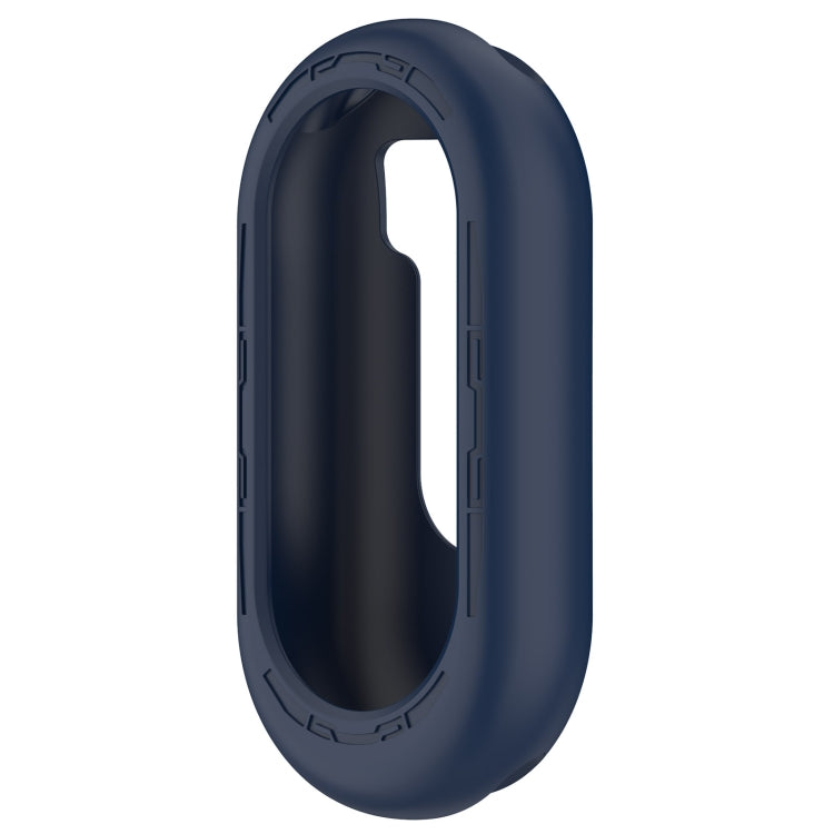 For Xiaomi Mi Band 8 Pure Color Silicone Watch Protective Case(Midnight Blue) - Watch Cases by buy2fix | Online Shopping UK | buy2fix