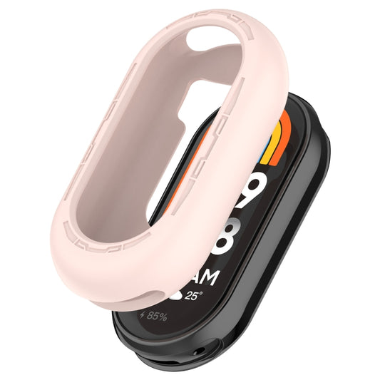 For Xiaomi Mi Band 8 Pure Color Silicone Watch Protective Case(Pink) - Watch Cases by buy2fix | Online Shopping UK | buy2fix