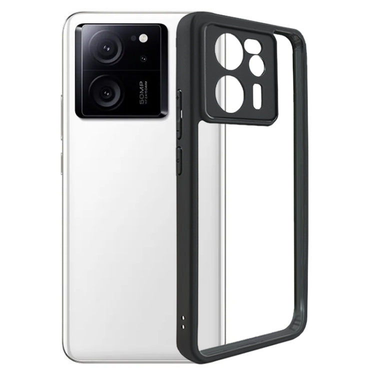 For Xiaomi Redmi K60 Ultra Frosted TPU + Transparent PC Phone Case(Black) - Redmi K60 Ultra Cases by buy2fix | Online Shopping UK | buy2fix