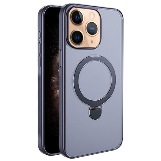 For iPhone 11 Pro Max Multifunctional MagSafe Holder Phone Case(Grey) - iPhone 11 Pro Max Cases by buy2fix | Online Shopping UK | buy2fix