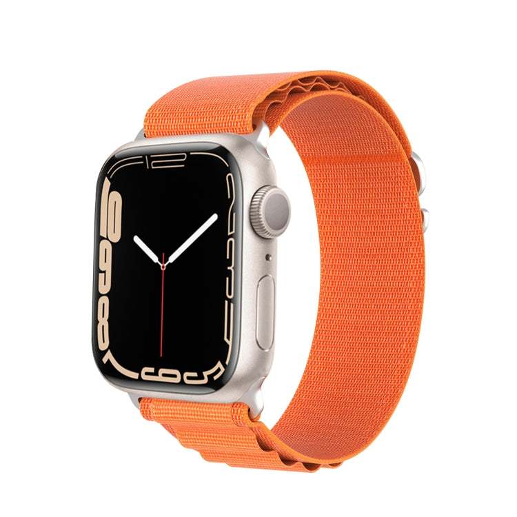 For Apple Watch SE 2022 40mm DUX DUCIS GS Series Nylon Loop Watch Band(Orange) - Watch Bands by DUX DUCIS | Online Shopping UK | buy2fix