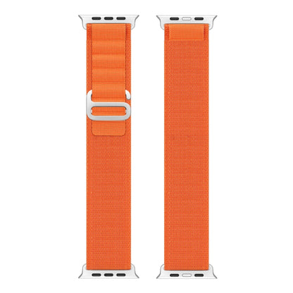 For Apple Watch SE 2022 44mm DUX DUCIS GS Series Nylon Loop Watch Band(Orange) - Watch Bands by DUX DUCIS | Online Shopping UK | buy2fix