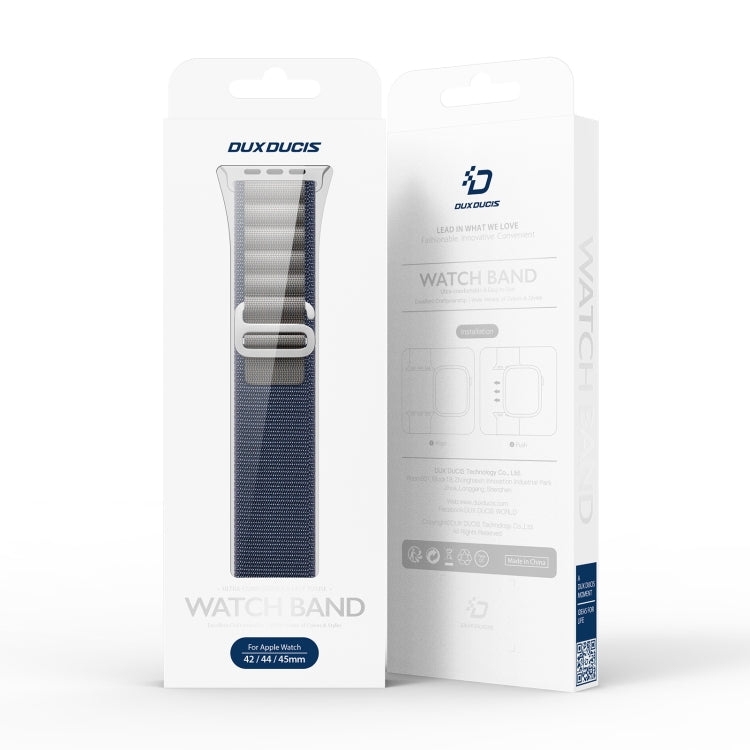 For Apple Watch SE 40mm DUX DUCIS GS Series Nylon Loop Watch Band(Blue) - Watch Bands by DUX DUCIS | Online Shopping UK | buy2fix