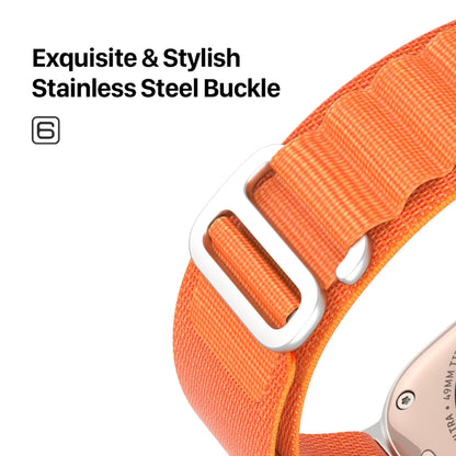 For Apple Watch 38mm DUX DUCIS GS Series Nylon Loop Watch Band(Orange) - Watch Bands by DUX DUCIS | Online Shopping UK | buy2fix