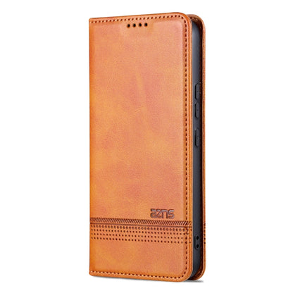 For Samsung Galaxy S23 FE 5G AZNS Magnetic Calf Texture Flip Leather Phone Case(Light Brown) - Galaxy S23 FE 5G Cases by AZNS | Online Shopping UK | buy2fix