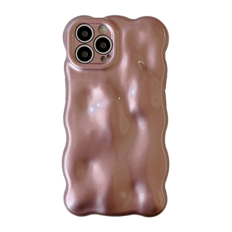 For iPhone 16 Pro Wave Bubbles TPU Phone Case(Pearlescent Brown) - iPhone 16 Pro Cases by buy2fix | Online Shopping UK | buy2fix