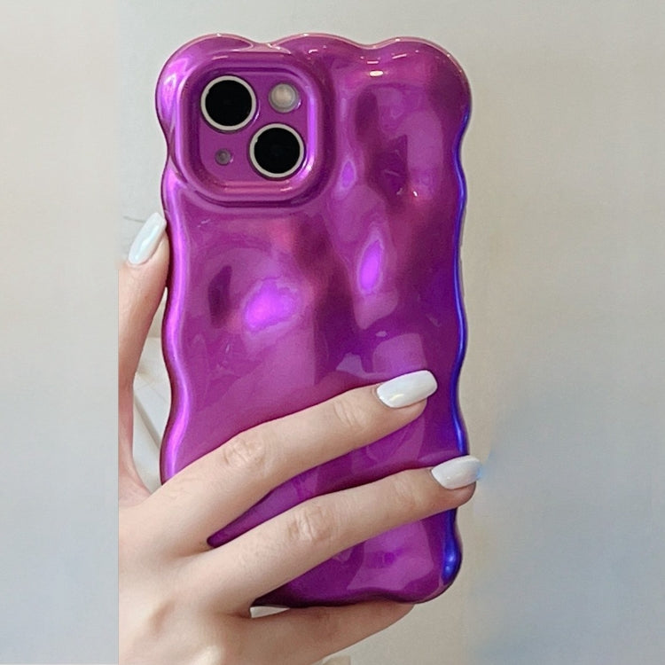 For iPhone 16 Pro Wave Bubbles TPU Phone Case(Purple) - iPhone 16 Pro Cases by buy2fix | Online Shopping UK | buy2fix