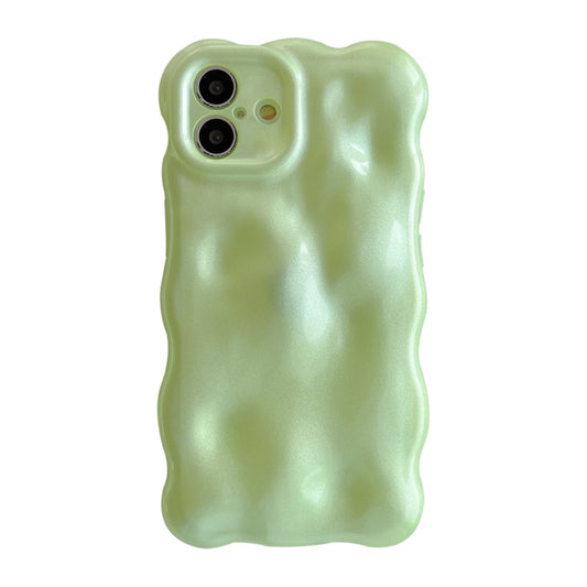 For iPhone 16 Wave Bubbles TPU Phone Case(Green) - iPhone 16 Cases by buy2fix | Online Shopping UK | buy2fix