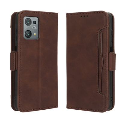 For Blackview Oscal C30 / C30 Pro Skin Feel Calf Texture Card Slots Leather Phone Case(Brown) - More Brand by buy2fix | Online Shopping UK | buy2fix