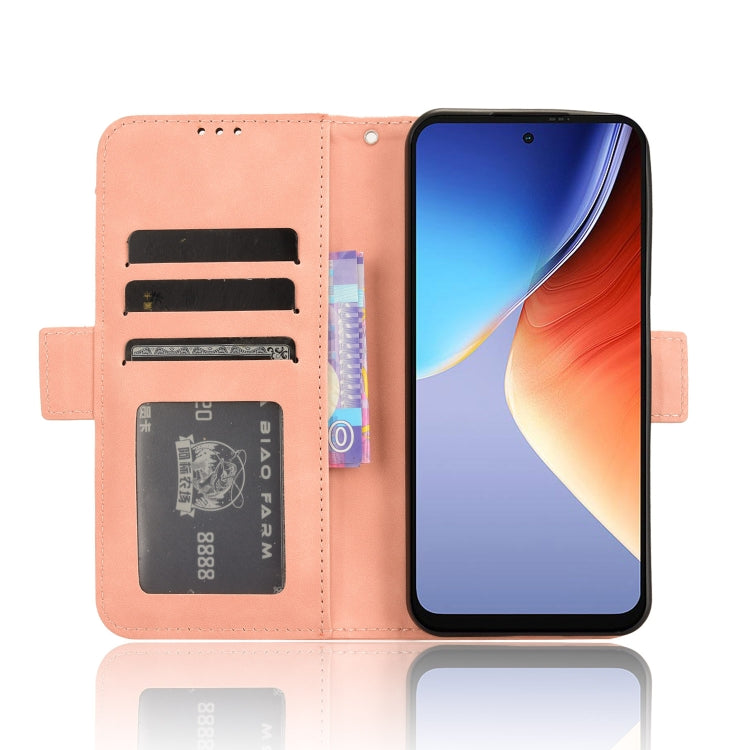 For Blackview A96 Skin Feel Calf Texture Card Slots Leather Phone Case(Pink) - More Brand by buy2fix | Online Shopping UK | buy2fix