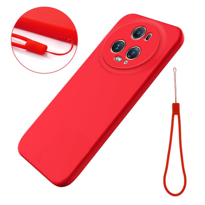 For Honor Magic5 Pro Pure Color Liquid Silicone Shockproof Phone Case(Red) - Honor Cases by buy2fix | Online Shopping UK | buy2fix