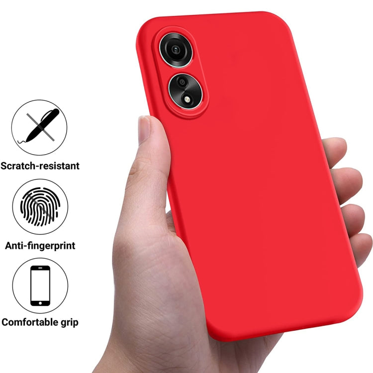 For Honor X5 Plus Pure Color Liquid Silicone Shockproof Phone Case(Red) - Honor Cases by buy2fix | Online Shopping UK | buy2fix