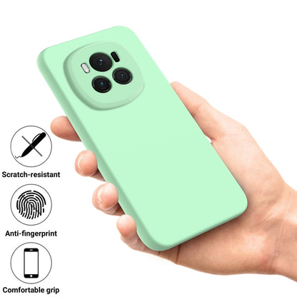 For Honor Magic6 Pure Color Liquid Silicone Shockproof Phone Case(Green) - Honor Cases by buy2fix | Online Shopping UK | buy2fix