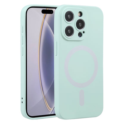 For iPhone 16 Pro Max Liquid Silicone Magsafe Phone Case(Light Cyan) - iPhone 16 Pro Max Cases by buy2fix | Online Shopping UK | buy2fix