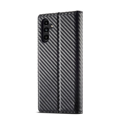 For Samsung Galaxy S23 FE 5G LC.IMEEKE Carbon Fiber Leather Phone Case(Vertical Black) - Galaxy S23 FE 5G Cases by LC.IMEEKE | Online Shopping UK | buy2fix