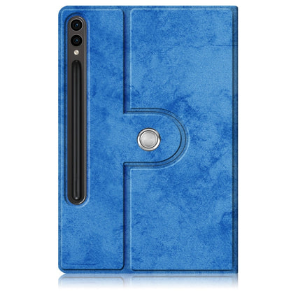 For Samsung Galaxy Tab S9+ 360 Rotation Stand Smart Leather Tablet Case(Blue) - Galaxy Tab S9+ Cases by buy2fix | Online Shopping UK | buy2fix