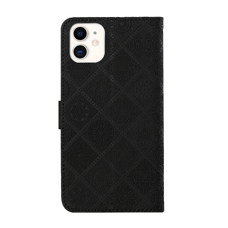 For iPhone 16 Pro Ethnic Style Embossed Pattern Leather Phone Case(Black) - iPhone 16 Pro Cases by buy2fix | Online Shopping UK | buy2fix