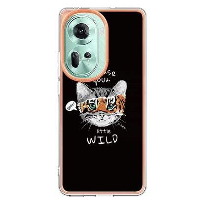 For OPPO Reno11 5G Global Electroplating Marble Dual-side IMD Phone Case(Natural Growth) - Reno11 Cases by buy2fix | Online Shopping UK | buy2fix