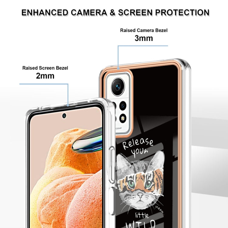 For Xiaomi Redmi Note 12 Pro 4G Global Electroplating Marble Dual-side IMD Phone Case(Natural Growth) - Xiaomi Cases by buy2fix | Online Shopping UK | buy2fix