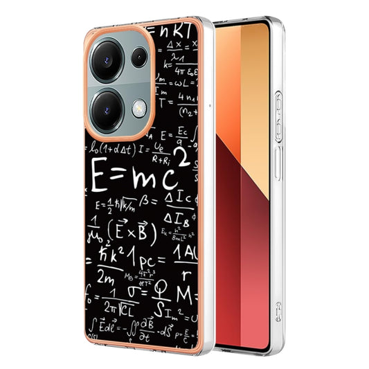 For Xiaomi Redmi Note 13 Pro 4G/Poco M6 Pro 4G Electroplating Marble Dual-side IMD Phone Case(Equation) - Note 13 Pro Cases by buy2fix | Online Shopping UK | buy2fix