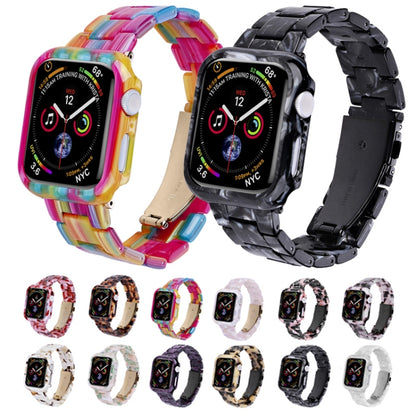 For Apple Watch Ultra 2 / Ultra 49mm Printed Resin PC Watch Band Case Kit(Rainbow) - Watch Cases by buy2fix | Online Shopping UK | buy2fix