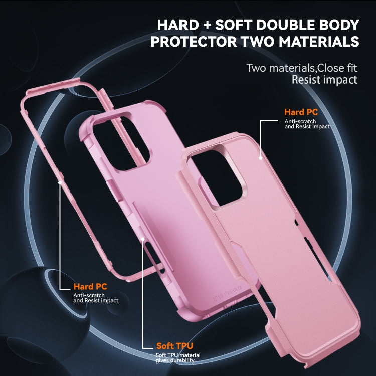 For iPhone 16 Pro Commuter Shockproof TPU + PC Phone Case(Pink) - iPhone 16 Pro Cases by buy2fix | Online Shopping UK | buy2fix