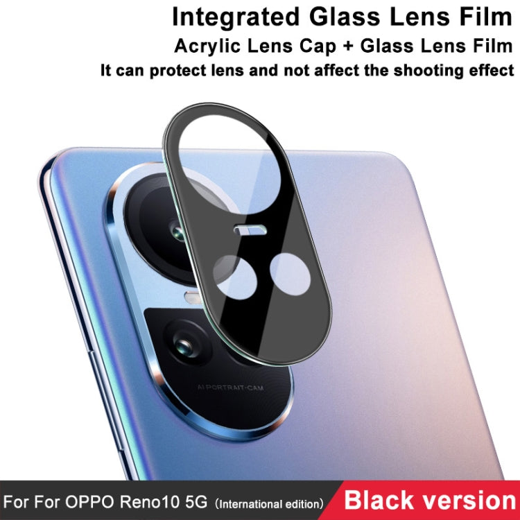 For OPPO Reno10 5G Global / Reno10 Pro 5G Global imak High Definition Integrated Glass Lens Film Black Version - For OPPO by imak | Online Shopping UK | buy2fix