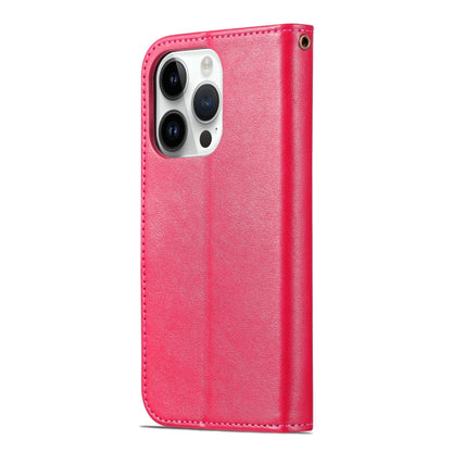 For iPhone 16 Pro AZNS Sheepskin Texture Flip Leather Phone Case(Red) - iPhone 16 Pro Cases by AZNS | Online Shopping UK | buy2fix