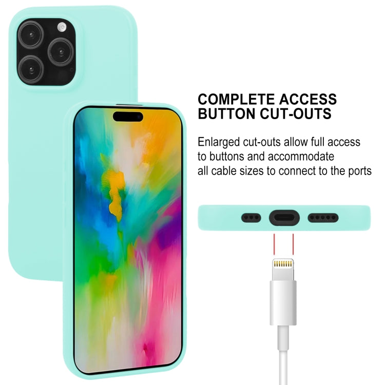 For iPhone 16 Pro Max GOOSPERY SOFT FEELING Liquid TPU Soft Phone Case(Mint Green) - iPhone 16 Pro Max Cases by GOOSPERY | Online Shopping UK | buy2fix