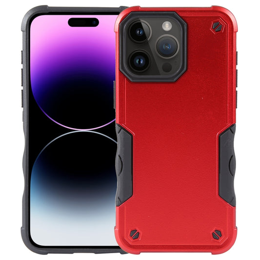 For iPhone 15 Pro Non-slip Shockproof Armor Phone Case(Red) - iPhone 15 Pro Cases by buy2fix | Online Shopping UK | buy2fix