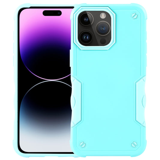 For iPhone 15 Pro Non-slip Shockproof Armor Phone Case(Mint Green) - iPhone 15 Pro Cases by buy2fix | Online Shopping UK | buy2fix