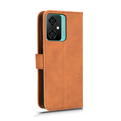 For Blackview OSCAL C70 Skin Feel Magnetic Flip Leather Phone Case(Brown) - More Brand by buy2fix | Online Shopping UK | buy2fix