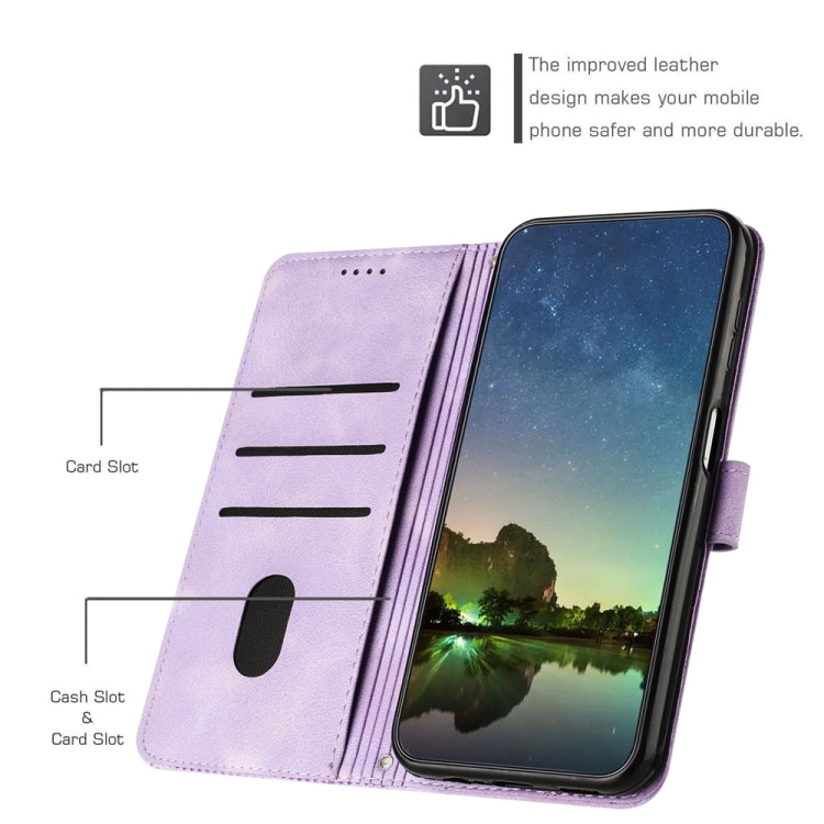 For OnePlus 11 Dream Triangle Leather Phone Case with Lanyard(Purple) - OnePlus Cases by buy2fix | Online Shopping UK | buy2fix