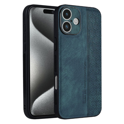 For iPhone 16 Plus AZNS 3D Embossed Skin Feel Phone Case(Dark Green) - iPhone 16 Plus Cases by AZNS | Online Shopping UK | buy2fix