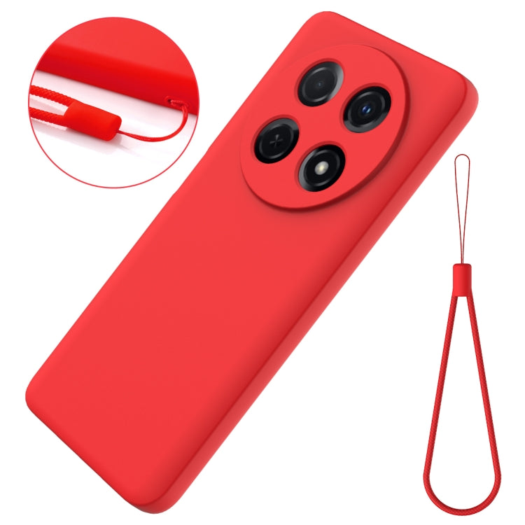 For Huawei nova 12i Solid Color Liquid Silicone Dropproof Full Coverage Protective Case(Red) - Huawei Cases by buy2fix | Online Shopping UK | buy2fix