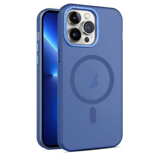 For iPhone 13 Pro MagSafe Frosted Translucent Mist Phone Case(Royal Blue) - iPhone 13 Pro Cases by buy2fix | Online Shopping UK | buy2fix