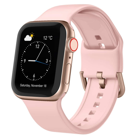 For Apple Watch Ultra 49mm Pin Buckle Silicone Watch Band(Pink) - Watch Bands by buy2fix | Online Shopping UK | buy2fix