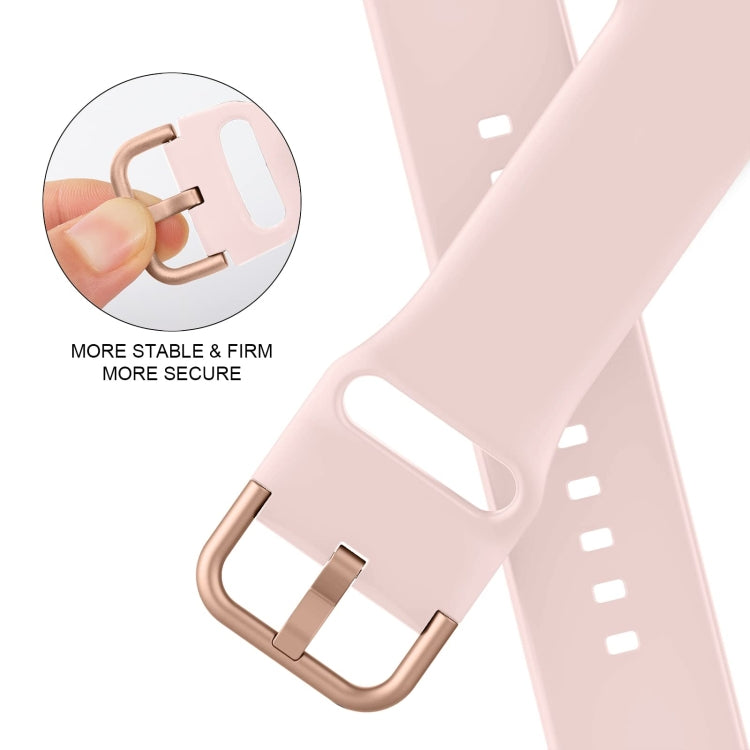 For Apple Watch Ultra 49mm Pin Buckle Silicone Watch Band(Pink Sand) - Watch Bands by buy2fix | Online Shopping UK | buy2fix