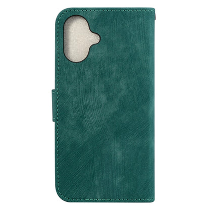 For iPhone 16 Plus Little Tiger Embossed Leather Phone Case(Green) - iPhone 16 Plus Cases by buy2fix | Online Shopping UK | buy2fix