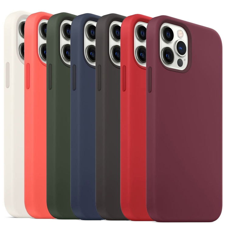 For iPhone 16 Pro Max Liquid Silicone Full Coverage MagSafe Phone Case(Wine Red) - iPhone 16 Pro Max Cases by buy2fix | Online Shopping UK | buy2fix