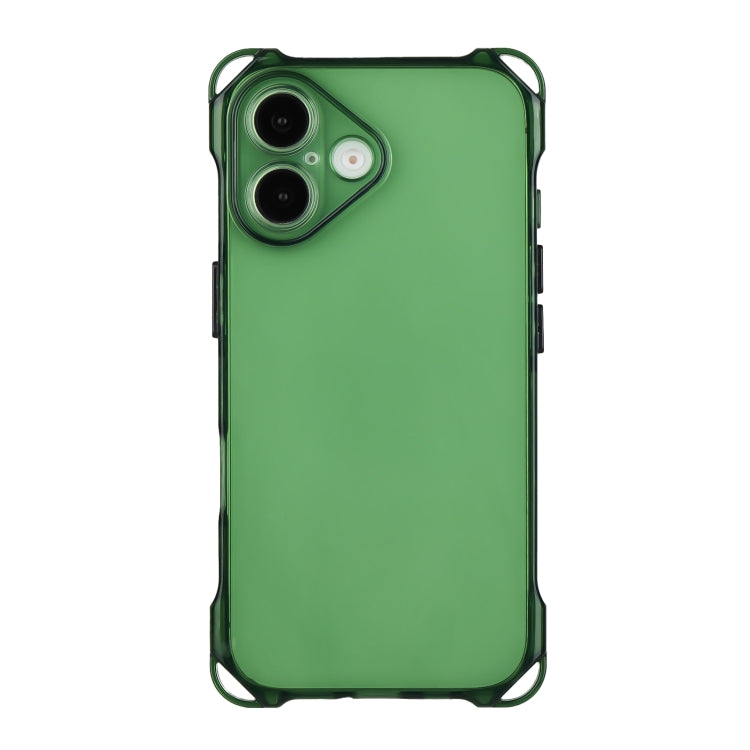 For iPhone 16 Four-corner Shockproof TPU Phone Case(Green) - iPhone 16 Cases by buy2fix | Online Shopping UK | buy2fix