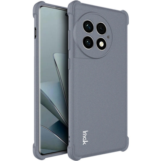 For OnePlus Ace 2 Pro 5G imak Shockproof Airbag TPU Phone Case(Matte Grey) - OnePlus Cases by imak | Online Shopping UK | buy2fix