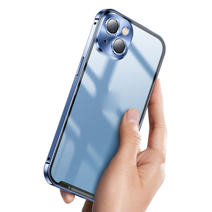 For iPhone 16 Pro Frosted Metal Phone Case(Blue) - iPhone 16 Pro Cases by buy2fix | Online Shopping UK | buy2fix