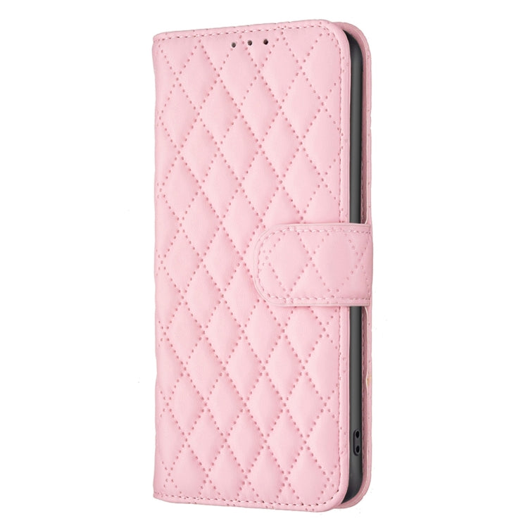 For Honor X6a Diamond Lattice Wallet Flip Leather Phone Case(Pink) - Honor Cases by buy2fix | Online Shopping UK | buy2fix