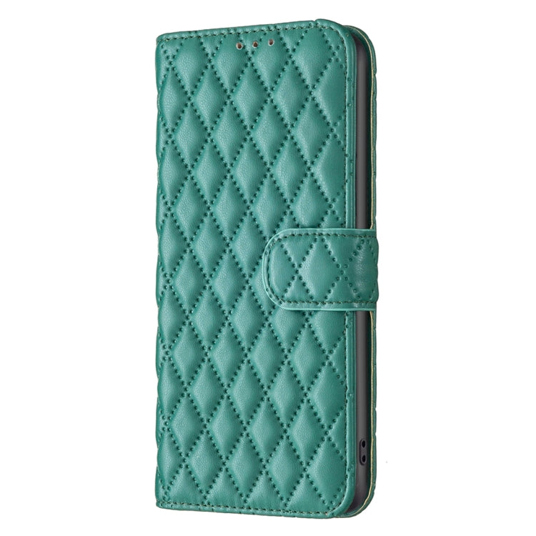 For Honor X7b Diamond Lattice Wallet Flip Leather Phone Case(Green) - Honor Cases by buy2fix | Online Shopping UK | buy2fix